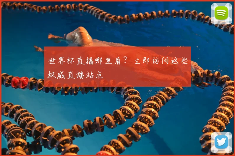 世界杯直播哪里看？立即访问这些权威直播站点