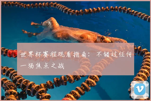 世界杯赛程观看指南：不错过任何一场焦点之战